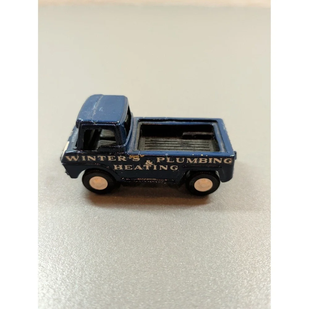 Vintage 1969 Tootsietoy Ford‎ Pick-Up Truck Winter's Plumbing & Heating Blue